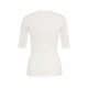 T-shirt con scollo rotondo bianco