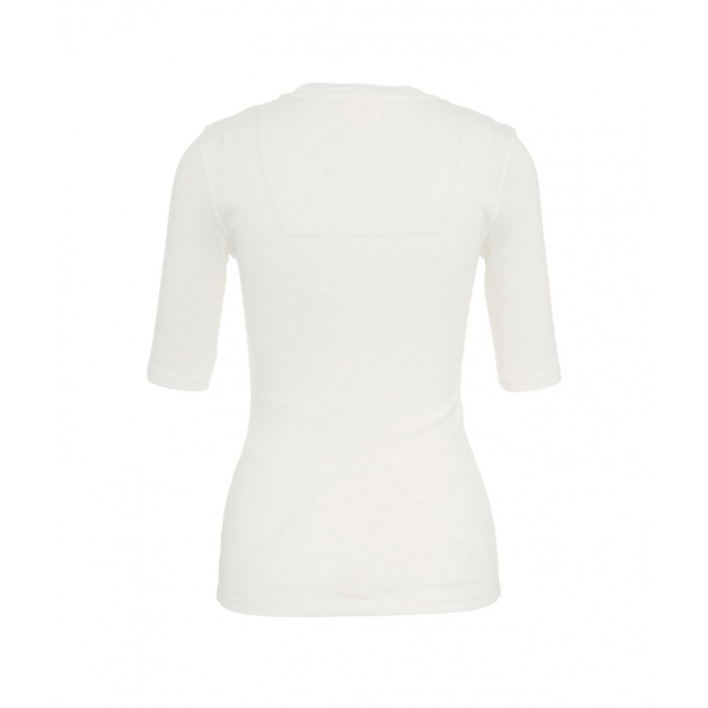 T-shirt con scollo rotondo bianco