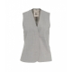 Gilet in misto lana vergine grigio