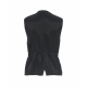 Gilet in misto lana vergine nero