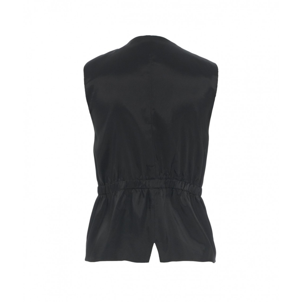 Gilet in misto lana vergine nero