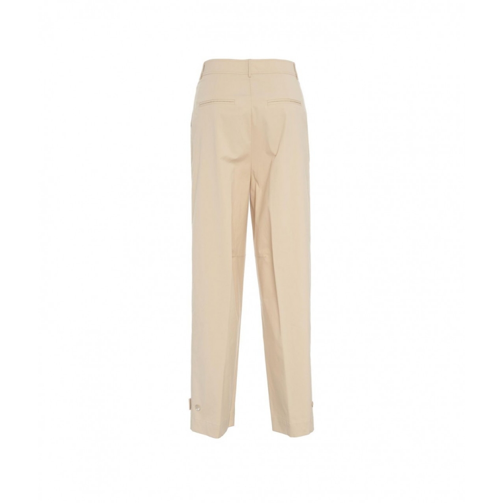 Pantaloni wide leg beige