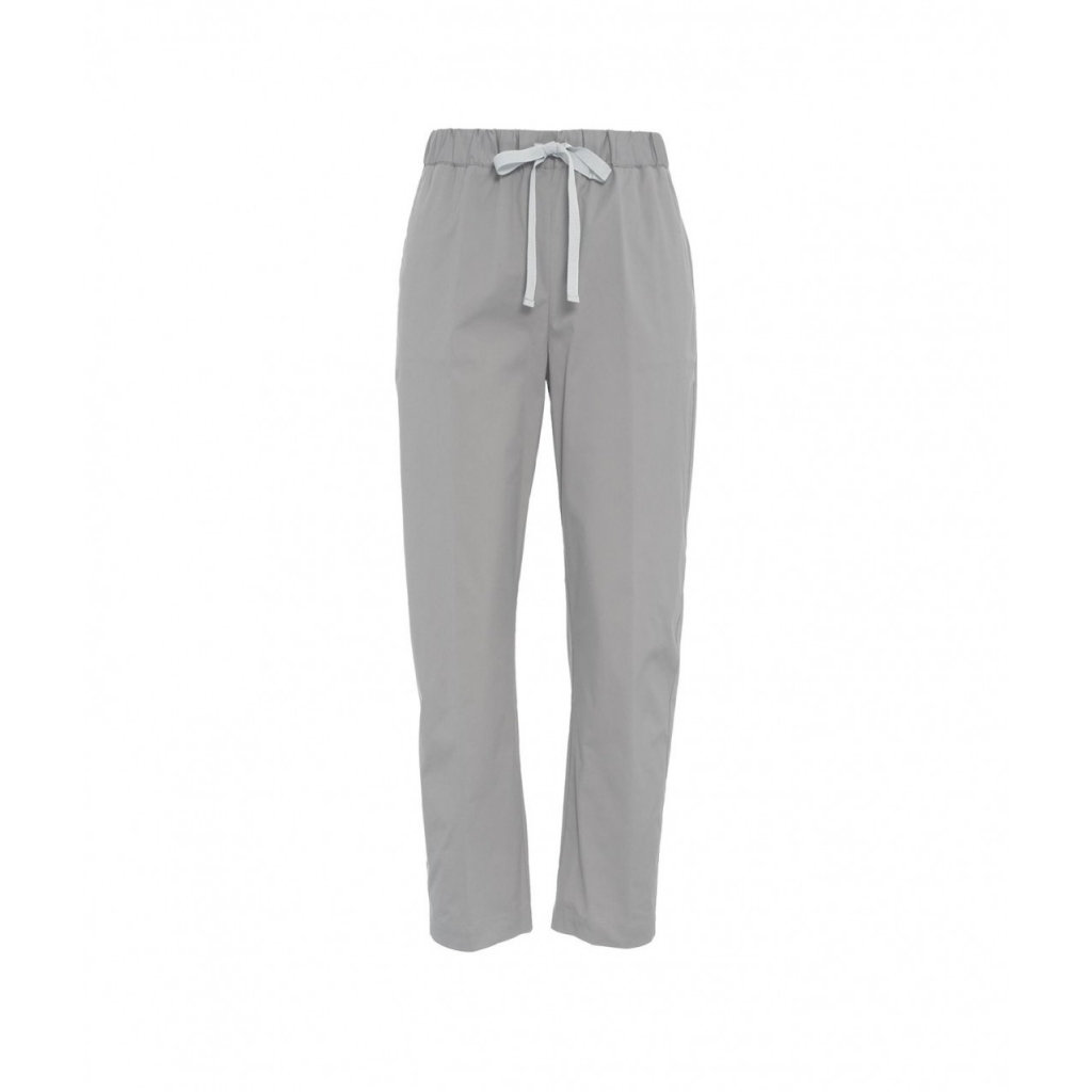 Pantaloni casual con coulisse grigio chiaro