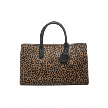 Borsa a mano in haircalf Scarlett Medium nero