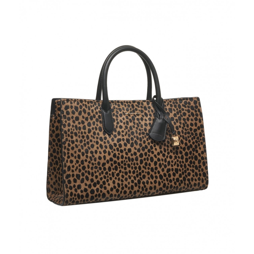 Borsa a mano in haircalf Scarlett Medium nero