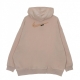 felpa leggera cappuccio donna sportswear swoosh fleece hoodie PINK OXFORD/LIGHT CURRY/ROSE WHISPER