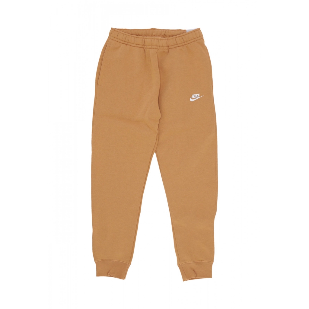 pantalone tuta felpato uomo club jogger bb FLAX/FLAX/WHITE