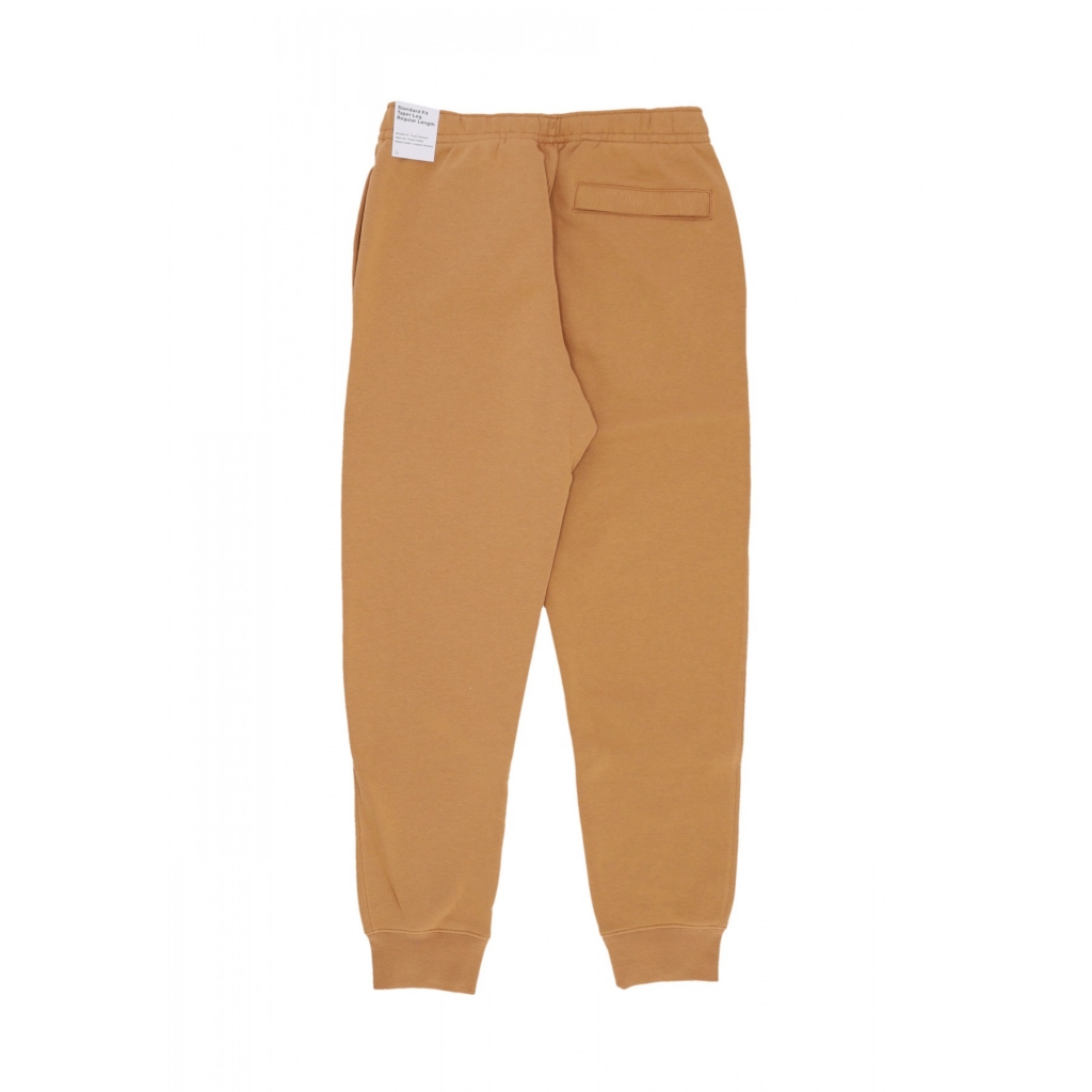 pantalone tuta felpato uomo club jogger bb FLAX/FLAX/WHITE