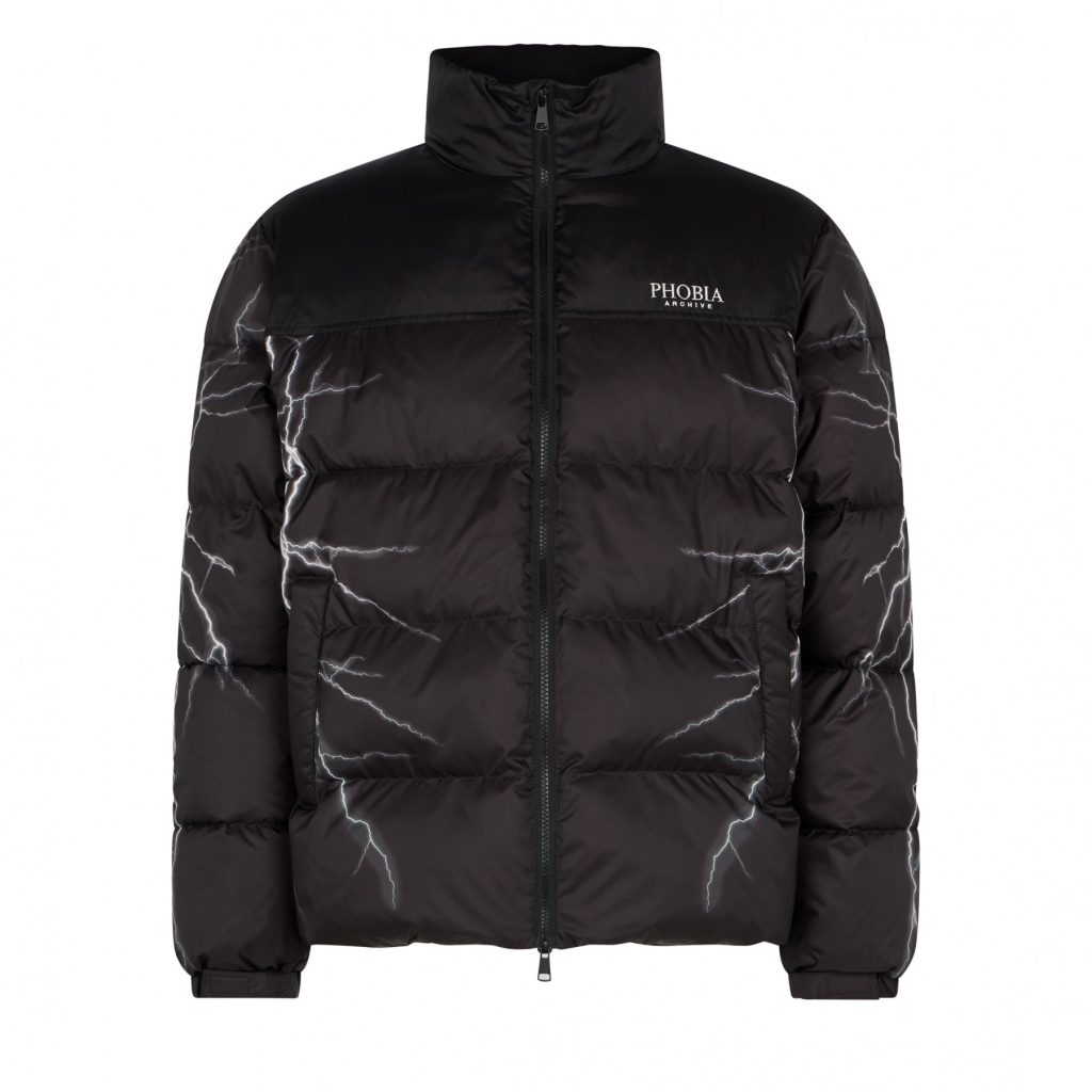 piumino uomo puffy jacket BLACK/GREY