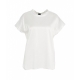 T-shirt in seta Farida bianco