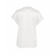 T-shirt in seta Farida bianco