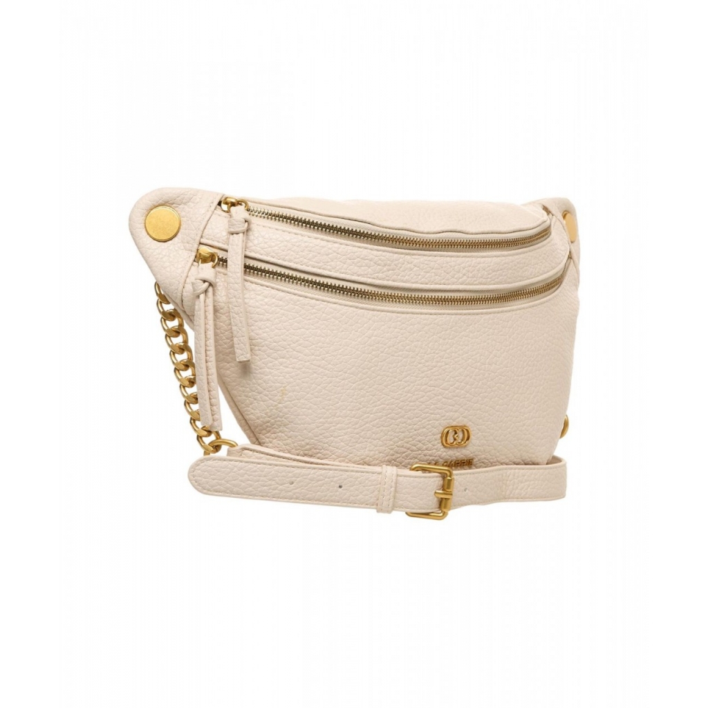 Marsupio con logo beige