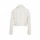 Giacca in pelle cropped bianco