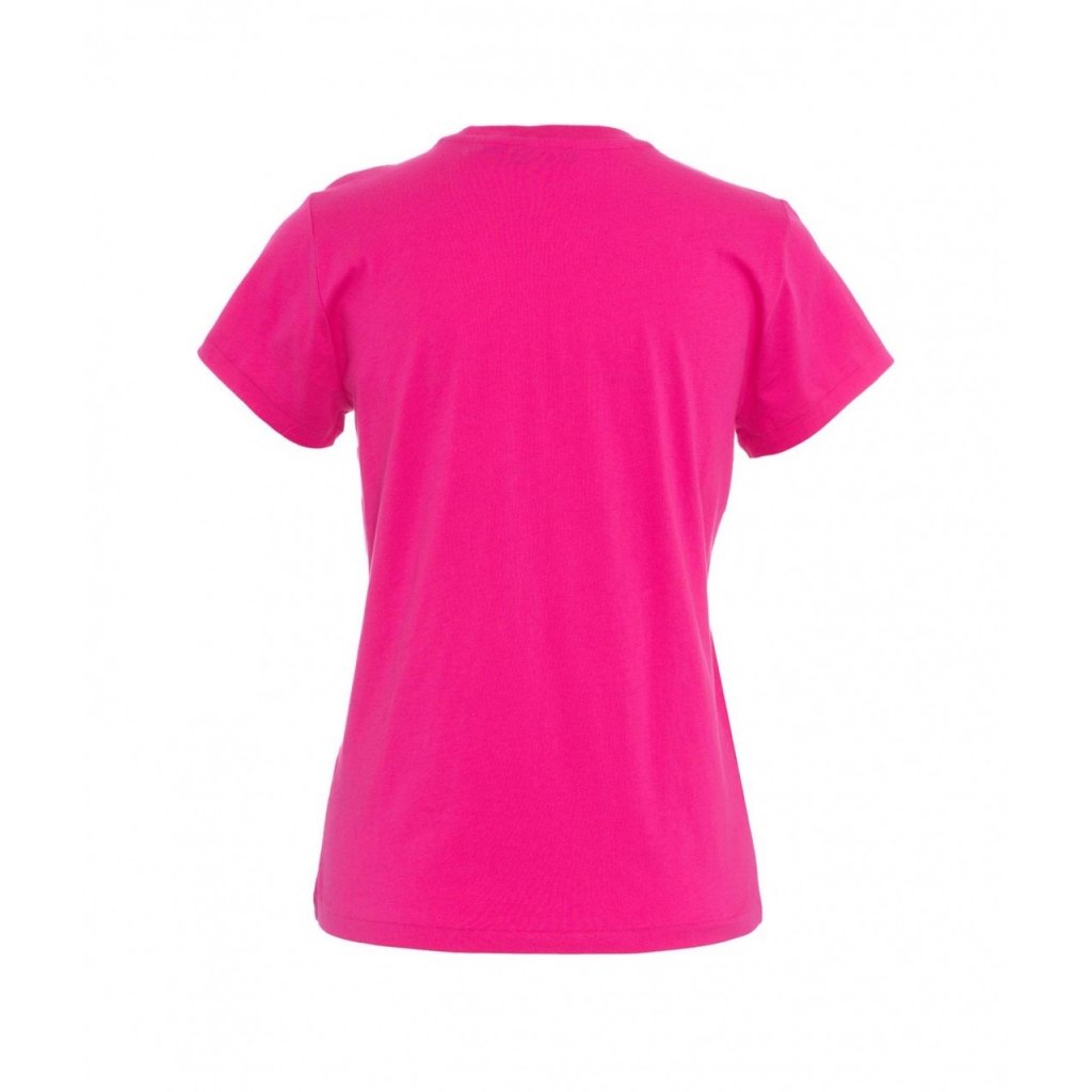 T-shirt con logo ricamato pink