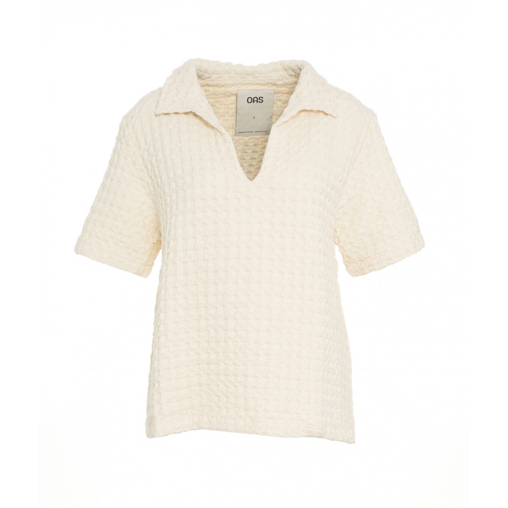 Waffle T-shirt Ecru Jaffa crema