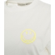 T-shirt con smiley bianco