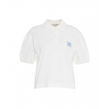 Polo con patch bianco