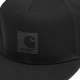 cappellino visiera piatta uomo logo cap BLACK