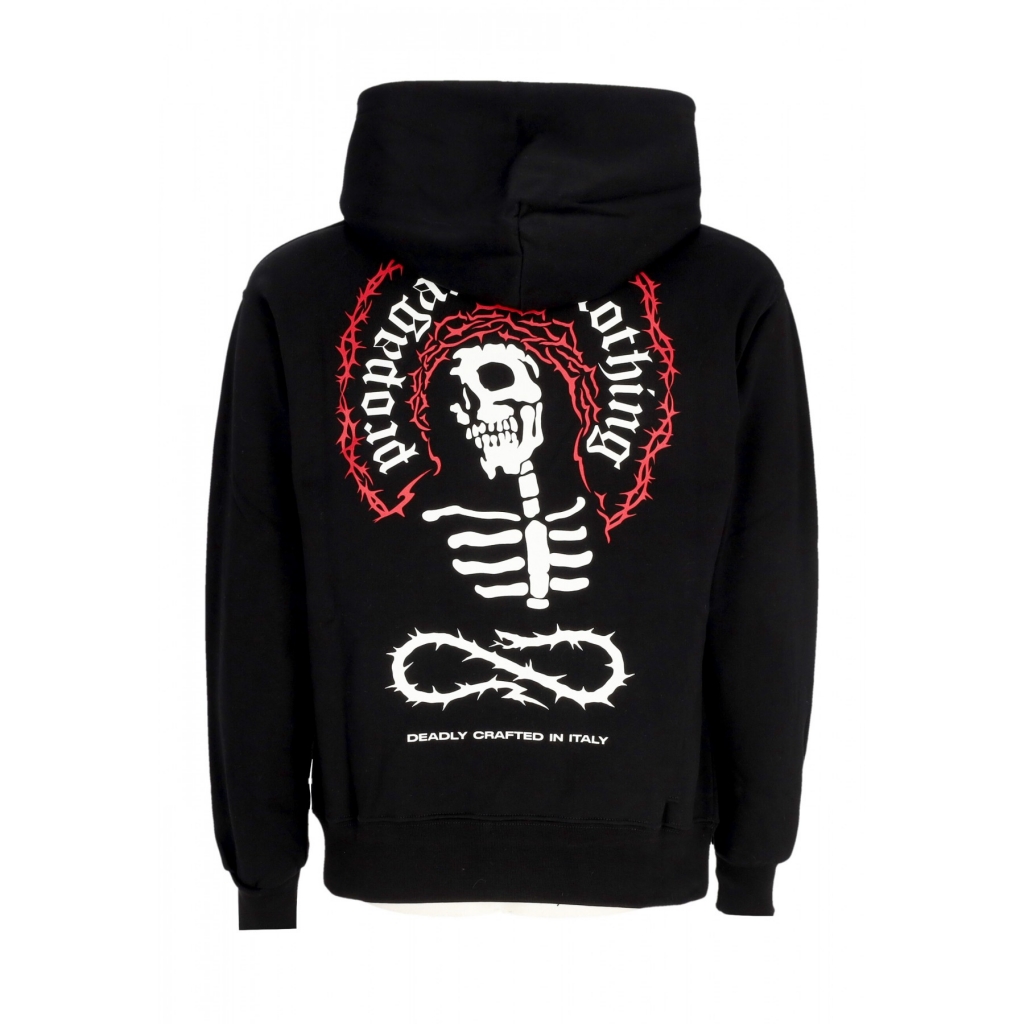 felpa cappuccio uomo misery hoodie BLACK