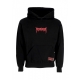 felpa cappuccio uomo ribs crown hoodie BLACK