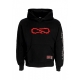 felpa cappuccio uomo logo crown hoodie BLACK