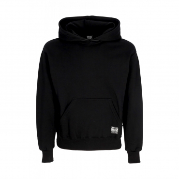 felpa cappuccio uomo label og hoodie BLACK