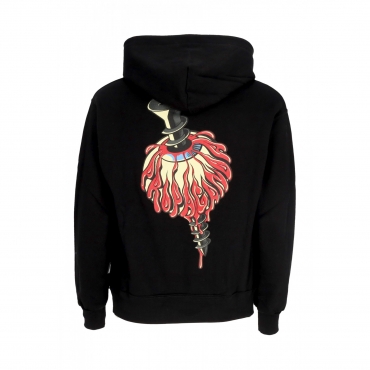 felpa cappuccio uomo screw hoodie BLACK