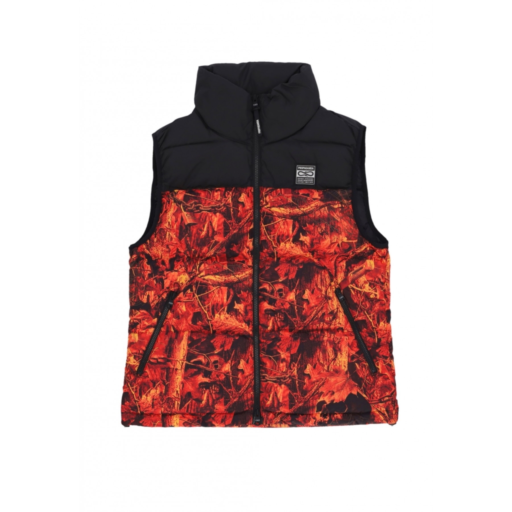 piumino smanicato uomo underwood puff vest ORANGE