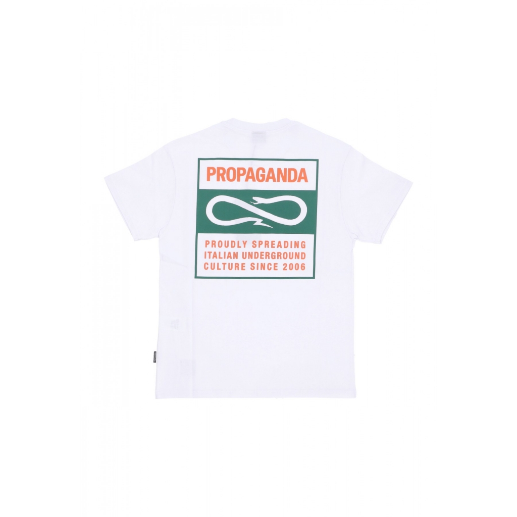 maglietta uomo label bicolor tee WHITE