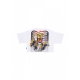 maglietta corta donna w women ribs assault croptop tee WHITE