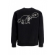 felpa girocollo uomo dog doodle crew fleece BLACK