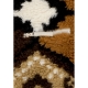 orsetto uomo moroccan rug sherpa jacket BROWN MULTI