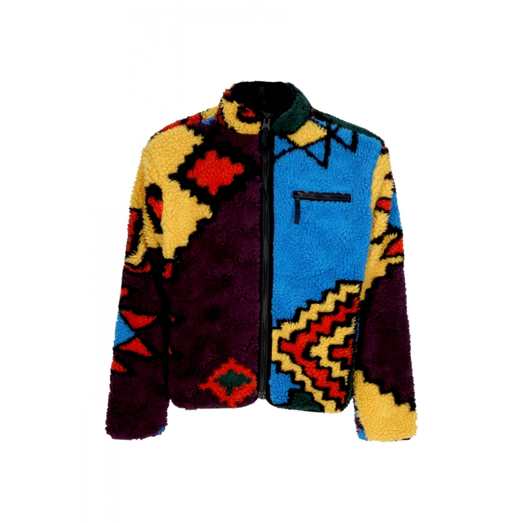 orsetto uomo moroccan rug sherpa jacket BRIGHT MULTI