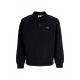 polo manica lunga uomo lowercase fleece polo BLACK