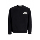 felpa girocollo uomo no one fleece BLACK