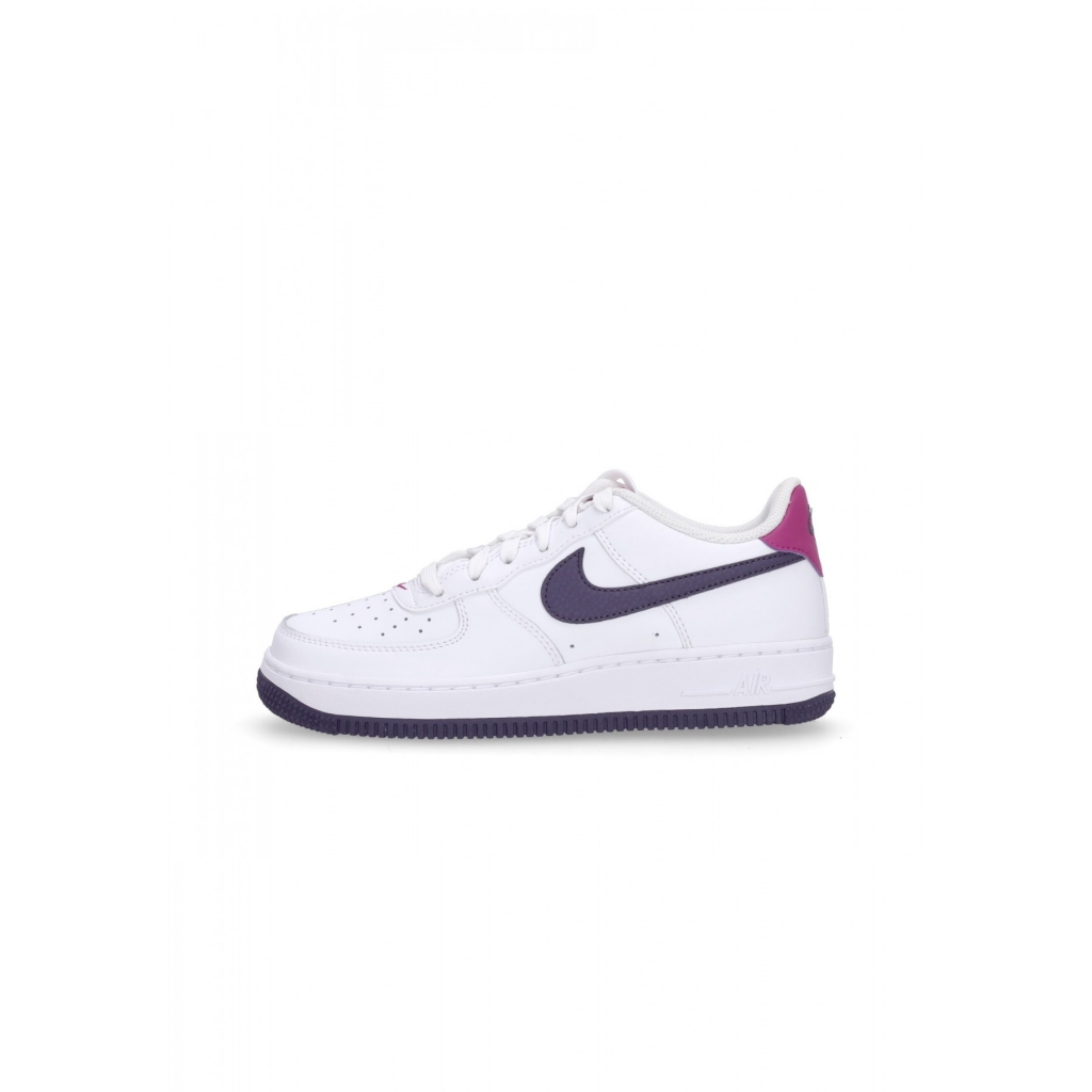 scarpa bassa ragazzo air force 1 gs WHITE/DARK RAISIN/HOT FUCHSIA