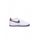 scarpa bassa ragazzo air force 1 gs WHITE/DARK RAISIN/HOT FUCHSIA