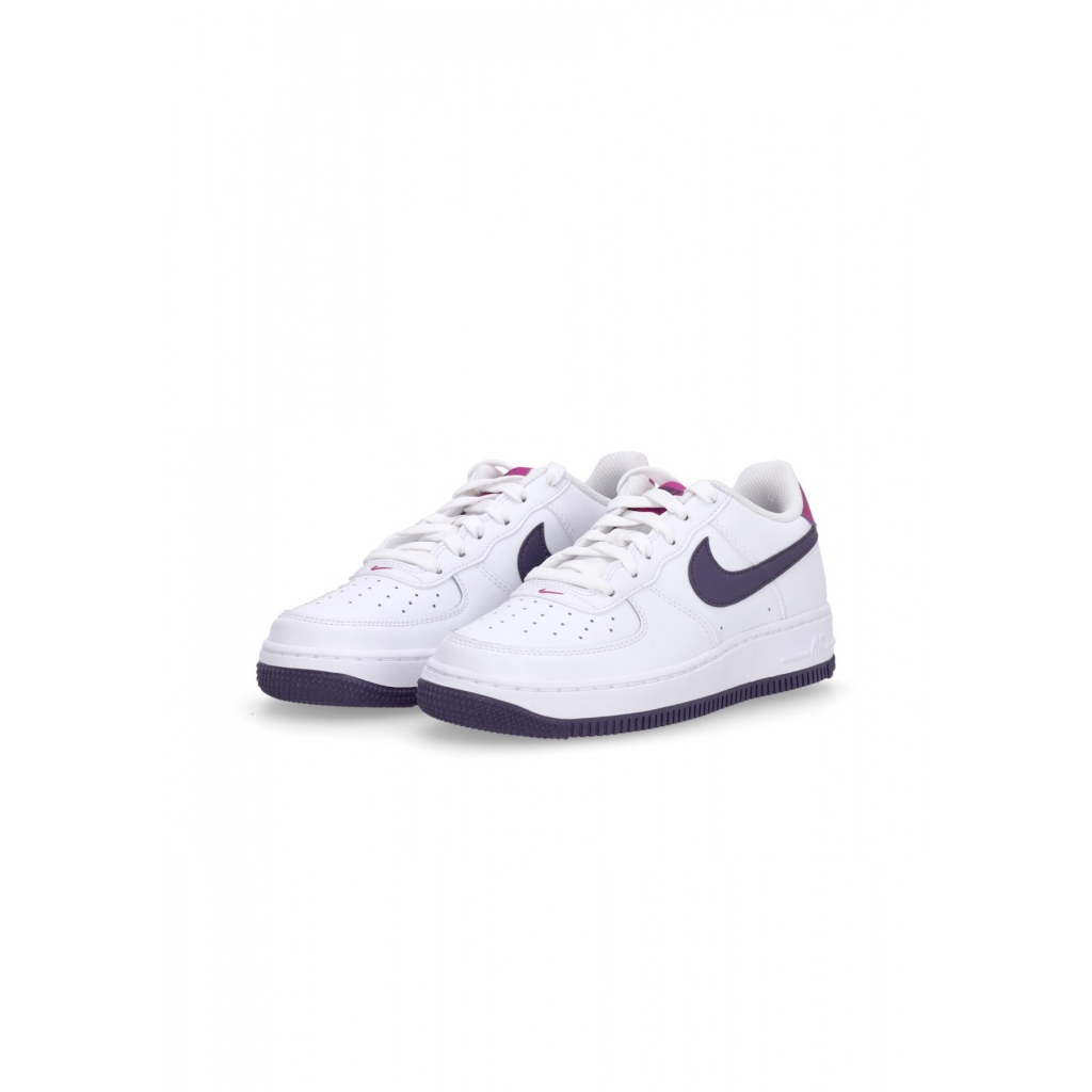 scarpa bassa ragazzo air force 1 gs WHITE/DARK RAISIN/HOT FUCHSIA