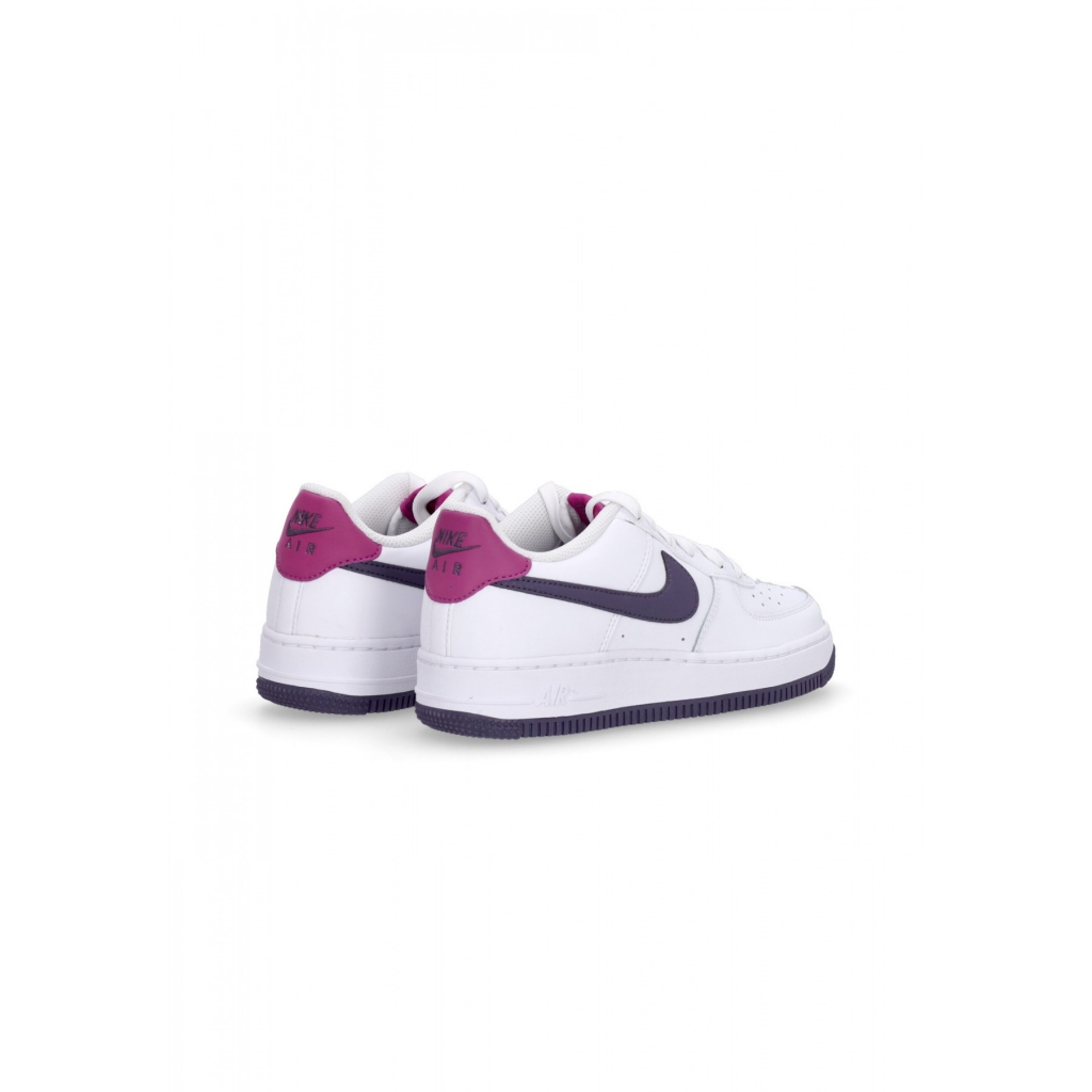 scarpa bassa ragazzo air force 1 gs WHITE/DARK RAISIN/HOT FUCHSIA