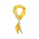 Foulard di seta con motivo giallo