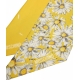 Foulard di seta con motivo giallo