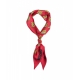 Foulard di seta con motivo rosso