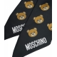 Foulard di seta con motivo nero