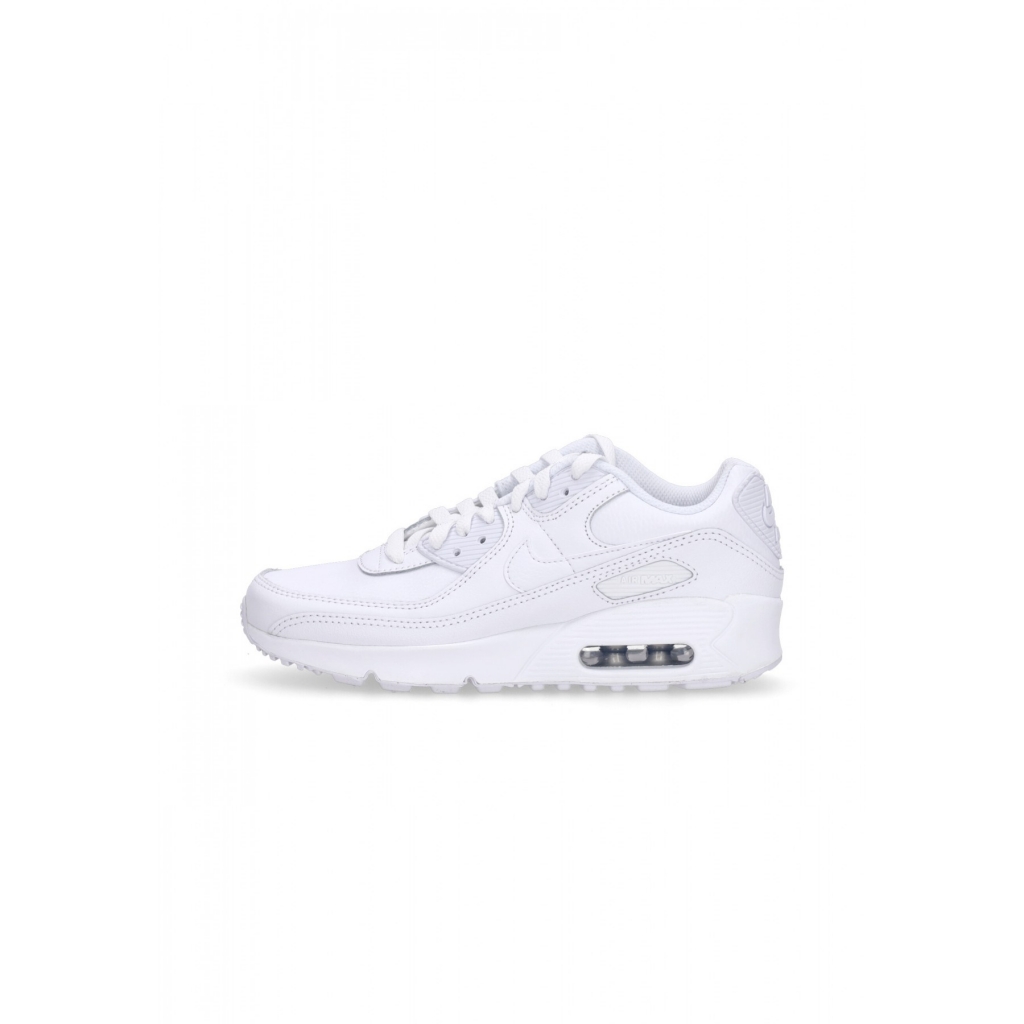 scarpa bassa ragazzo air max 90 gs WHITE/WHITE/METALLIC SILVER/WHITE