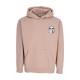 felpa cappuccio uomo eyes icon hood premium fleece WARM TAUPE