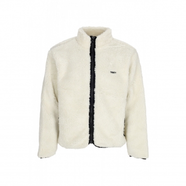 orsetto uomo icon face sherpa jacket UNBLEACHED