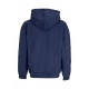 felpa cappuccio zip uomo lowercase pigment zip hoodie fleece PIGMENT ACADEMY NAVY