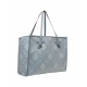 Shopper in tessuto jacquard Marcella azzurro