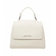 Borsa in pelle Sveva Soft Mini bianco