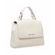 Borsa in pelle Sveva Soft Mini bianco